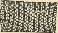 An illustration from The lady's assistant for executing useful and fancy designs in knitting, netting and crochet work... (1847)