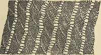 An illustration from The lady's assistant for executing useful and fancy designs in knitting, netting and crochet work... (1847)