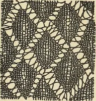 An illustration from The lady's assistant for executing useful and fancy designs in knitting, netting and crochet work... (1847)