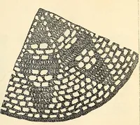 An illustration from The lady's assistant for executing useful and fancy designs in knitting, netting and crochet work... (1847)
