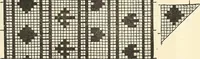 An illustration from The lady's assistant for executing useful and fancy designs in knitting, netting and crochet work... (1847)
