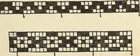 An illustration from The lady's assistant for executing useful and fancy designs in knitting, netting and crochet work... (1847)