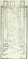 An illustration from La fidelle ouverture de l'art de serrurier : ou l'on void les principaulx preceptes, desseings [sic] et figures touchant les experiences et operations manuelles dudict art : ensemble vn petit traicté de diverses trempes, le tout (1627)