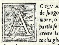 An illustration from La Fiorina : comedia facetissima, giocosa, et piena di piacevole allegrezza (1557)