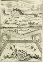 An illustration from La fortificatione, guardia, difesa, et espugnatione delle fortezze esperimentata in diuerse guerre (1624)