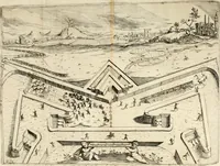 Picture 33 of 130 from La fortificatione, guardia, difesa, et espugnatione delle fortezze esperimentata in diuerse guerre (1624), leaf 96