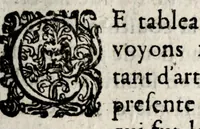 An illustration from La galerie ou les tableaux des dames illustres (1642)