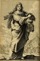An illustration from La gallerie des femmes fortes (1647)