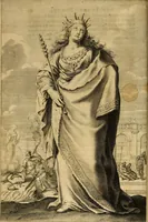 An illustration from La gallerie des femmes fortes (1647)
