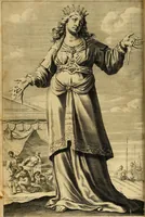 An illustration from La gallerie des femmes fortes (1647)