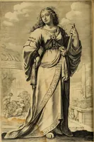 An illustration from La gallerie des femmes fortes (1647)