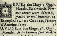 An illustration from La gallerie des femmes fortes (1665)