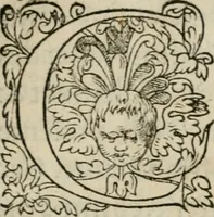 An illustration from La geomance dv Seigneur Christofe de Cattan, gentilhomme Geneuoys. Liure non moins plaisant & recreatif. Auec la roüe de Pythagoras (1558)