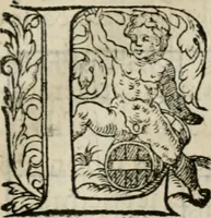 An illustration from La geomance dv Seigneur Christofe de Cattan, gentilhomme Geneuoys. Liure non moins plaisant & recreatif. Auec la roüe de Pythagoras (1558)