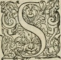 An illustration from La geomance dv Seigneur Christofe de Cattan, gentilhomme Geneuoys. Liure non moins plaisant & recreatif. Auec la roüe de Pythagoras (1558)