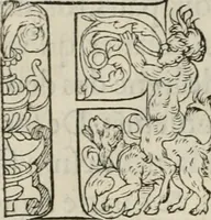 An illustration from La geomance dv Seigneur Christofe de Cattan, gentilhomme Geneuoys. Liure non moins plaisant & recreatif. Auec la roüe de Pythagoras (1558)