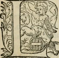 An illustration from La geomance dv Seigneur Christofe de Cattan, gentilhomme Geneuoys. Liure non moins plaisant & recreatif. Auec la roüe de Pythagoras (1558)