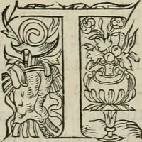 An illustration from La geomance dv Seigneur Christofe de Cattan, gentilhomme Geneuoys. Liure non moins plaisant & recreatif. Auec la roüe de Pythagoras (1558)