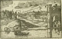 Picture 43 of 88 from La geometrie; ou, Mesure des lignes droittes esloignees par le quarrè geometrique (1643), leaf 101
