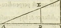 An illustration from La geometrie; ou, Mesure des lignes droittes esloignees par le quarrè geometrique (1643)