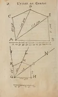 Picture 20 of 24 from La geometrie, redvite en vne facile et briefve practique, par deux excellens instrumens, dont l'vn est le pantometre ov compas de proportion (1626), leaf 146