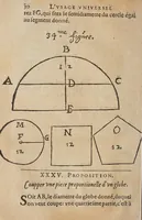 Picture 13 of 24 from La geometrie, redvite en vne facile et briefve practique, par deux excellens instrumens, dont l'vn est le pantometre ov compas de proportion (1626), leaf 72