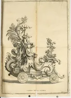 Picture 3 of 6 from La gloria e'l tempo festeggianti la nascita del Serenissimo Principe di Modana : armeggiamento a cavallo fatto alla presenza delle Serme. Altezze di Parma, & c. nel teatro eretto innanzi al ducal palazzo nel mese di febbrajo l'anno 1700 (1700), leaf 9