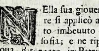 An illustration from Lago, fortezza, e rocca di Garda e Gardesana : con la genealogia de gli antichi signori di Garda, hora detti Carlotti : nobili di Verona, marchesi di Riperbella nella Toscana, baroni di Cesterol, e di Villanoua, e signori di Masuquies, Cailà, e S. Giouanni, nella lingua d'Occa (1679)
