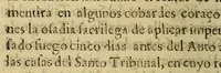 An illustration from La gran fee del centurion español: : Sermon moral que en la Capilla del Santo Oficio de la Inquisicion desta ciudad de los Reyes Lima, el primer iueues de Quaresma predico el Doct. D. Nicolas Antonio Diez de San Miguel, y Solier, doctor en sagrada theologia por esta Real Vniversidad, racionero entero desta S. Iglesia Metropolitana, examinador synodal deste arȯbispado, y calificador del Santo Oficio, en 4. de febrero de 1693: (1695)