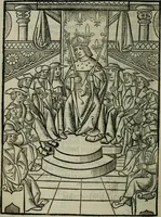 An illustration from La grant monarchie de France .. (1519)