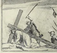 Picture 27 of 39 from L'agreable entretien des ames : sur 168 tableaux souscris de prieres, pour mediter les sts. misteres et pour regler nos vies et mœurs sur celles de n[ot]re sauueur Iesus Christ et de Ste. Marie sa mere, en disant le chapelet du rozaire (1648), leaf 106