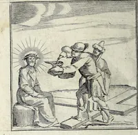 Picture 29 of 39 from L'agreable entretien des ames : sur 168 tableaux souscris de prieres, pour mediter les sts. misteres et pour regler nos vies et mœurs sur celles de n[ot]re sauueur Iesus Christ et de Ste. Marie sa mere, en disant le chapelet du rozaire (1648), leaf 112