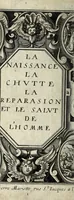 Picture 1 of 39 from L'agreable entretien des ames : sur 168 tableaux souscris de prieres, pour mediter les sts. misteres et pour regler nos vies et mœurs sur celles de n[ot]re sauueur Iesus Christ et de Ste. Marie sa mere, en disant le chapelet du rozaire (1648), leaf 2