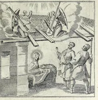 Picture 8 of 39 from L'agreable entretien des ames : sur 168 tableaux souscris de prieres, pour mediter les sts. misteres et pour regler nos vies et mœurs sur celles de n[ot]re sauueur Iesus Christ et de Ste. Marie sa mere, en disant le chapelet du rozaire (1648), leaf 41