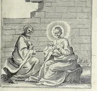 Picture 9 of 39 from L'agreable entretien des ames : sur 168 tableaux souscris de prieres, pour mediter les sts. misteres et pour regler nos vies et mœurs sur celles de n[ot]re sauueur Iesus Christ et de Ste. Marie sa mere, en disant le chapelet du rozaire (1648), leaf 43