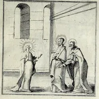 Picture 16 of 39 from L'agreable entretien des ames : sur 168 tableaux souscris de prieres, pour mediter les sts. misteres et pour regler nos vies et mœurs sur celles de n[ot]re sauueur Iesus Christ et de Ste. Marie sa mere, en disant le chapelet du rozaire (1648), leaf 65