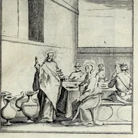 Picture 18 of 39 from L'agreable entretien des ames : sur 168 tableaux souscris de prieres, pour mediter les sts. misteres et pour regler nos vies et mœurs sur celles de n[ot]re sauueur Iesus Christ et de Ste. Marie sa mere, en disant le chapelet du rozaire (1648), leaf 69