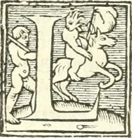 An illustration from L'agriculture et maison rustique; en laquelle est contenu tout ce qui peut estre requis, pour bastir maison champestre, nourrir & medeciner bestiail & volaille de toutes fortes, dresser iardins ... entretenir les prez, viuiers & estangs ... Plus vn bref recueil de la chasse & de la fauconnerie (1564)