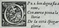 An illustration from La historia della città di Parma, et la descrittione del fivme Parma (1591)
