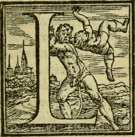 An illustration from La historia d'Italia ...: nuouamente rescontrata con tutti gli altri historici & auttori, che dell'istesse cose habbiano scritto: & ornata in margine con l'annotationi de' riscontri fatti da Thomaso Porcacchi da Castiglione Arretino. Con un Guidicio fatto dal medesimo, per discoprir tutte le bellezze di questa Historia: & una Raccolta di tutte le sententie sparse per l'opera: et con due tauole: una de gli auttori citati in margine; & l'altra delle cose notabili (1574)