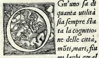 An illustration from La historia di tvtte le città, ville, fivmi, fonti, e altre cose notabili della Franza, & di tutti i re di quella. Tradotta dalla lingua franzese nella italiana (1558)