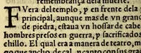 An illustration from La historia general de las Indias, y todo lo acaescido enellas dende que se ganaron hasta agora. ; y La conquista de Mexico, y dela Nueua España (1554)