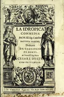 An illustration from La idropica : commedia (1613)