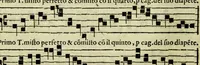 Picture 6 of 8 from La illuminata de tutti tuoni di canto fermo : con alcuni bellissimi secreti, non d'altrui piu scritti (1562), leaf 68