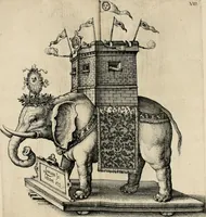 An illustration from La Ioyevse & magnifique entrée de Monseigneur Françoys, fils de France, et frere vnicqve dv Roy, par la grace de Dieu, Dvc de Brabant, d'Anjou, Alençon, Berri, &c. en sa tres-renommée ville d'Anvers (1582)