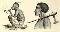 An illustration from The lake regions of Central Africa : a picture of exploration (1860)