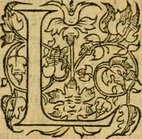 An illustration from La Legende des Flamens : cronique abregee, en laquelle est faict succinct recueil de l'origine des peuples & estatz de Flandres, Arthois, Haynault & Bourgongne, & des guerres par eulx faictes à leurs princes & à leurs voisins : auec plaisante co[m]memoration[n] de plusieurs choses faictes & auenuës en France Angleterre & Alemaigne, depuis sept ou huict cens ans : semblablement y sont traictées les descentes & genealogies des roys de Naples & de Sicille, & des princes & ducz de Milan, & quel droict ont les roys de France aus dictz royaumes & duché (1558)