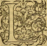 An illustration from La Legende des Flamens : cronique abregee, en laquelle est faict succinct recueil de l'origine des peuples & estatz de Flandres, Arthois, Haynault & Bourgongne, & des guerres par eulx faictes à leurs princes & à leurs voisins : auec plaisante co[m]memoration[n] de plusieurs choses faictes & auenuës en France Angleterre & Alemaigne, depuis sept ou huict cens ans : semblablement y sont traictées les descentes & genealogies des roys de Naples & de Sicille, & des princes & ducz de Milan, & quel droict ont les roys de France aus dictz royaumes & duché (1558)