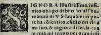 An illustration from La libraria del Doni fiorentino; nella quale sono scritti tutti gli autori volgari, con cento discorsi sopra quelli; tutte le tradottioni fatte dall'altre lingue nella nostra, & vna tauola generale, come si costuma fra librari.. (1551)