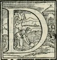 An illustration from L'alitinonfo di m. Gasparo Scaruffi Regiano, per fare ragione, et concordanza d'oro, e d'argento : che seruirà in vniuersale; tanto per prouedere à gli infiniti abusi del tosare, et guastare monete; quanto per regolare ogni sorte di pagamenti, et ridurre anco tutto il mondo ad vna sola moneta (1582)